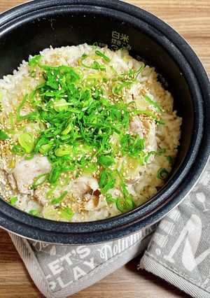 簡単♪ 豚バラネギ塩の炊き込みご飯-レシピのメイン写真