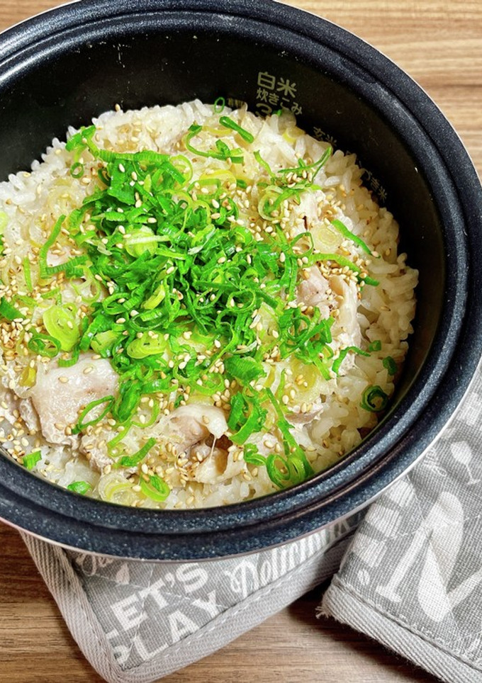 簡単♪ 豚バラネギ塩の炊き込みご飯-レシピのメイン写真