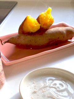 焼き芋、蒸しさつま芋を粗塩で甘み引き立つ-レシピのメイン写真
