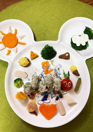 はらぺこあおむし　バースデープレート　-レシピのメイン写真