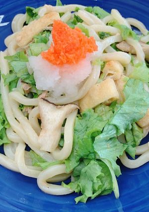 レタスたっぷり冷やしうどん-レシピのメイン写真