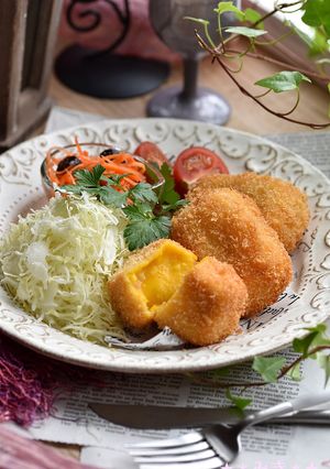 製氷皿で成型☆かぼちゃクリームコロッケ-レシピのメイン写真