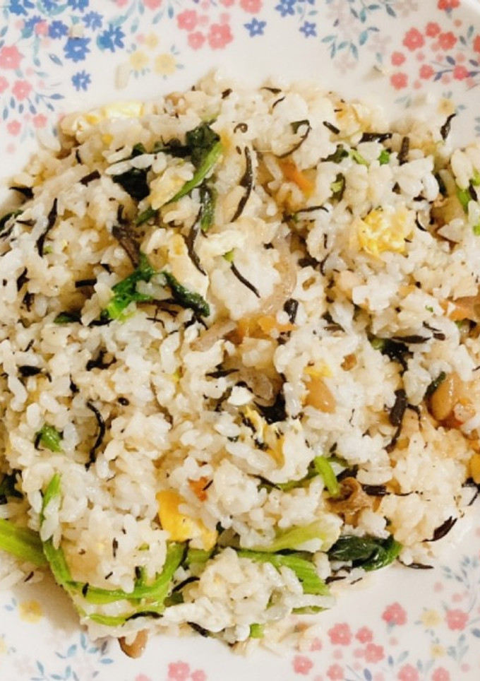 ひじきとほうれん草の炒飯-レシピのメイン写真