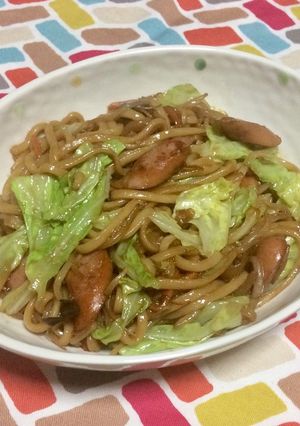 超簡単☆野菜たっぷり！旨しょう油焼うどん-レシピのメイン写真