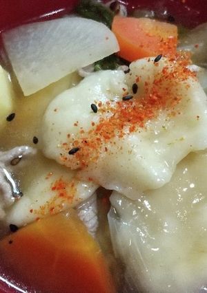 わが家の具沢山すいとん-レシピのメイン写真