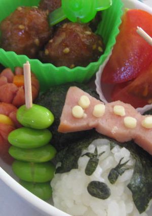 娘に捧げるキャラ弁☆ミニーちゃん-レシピのメイン写真