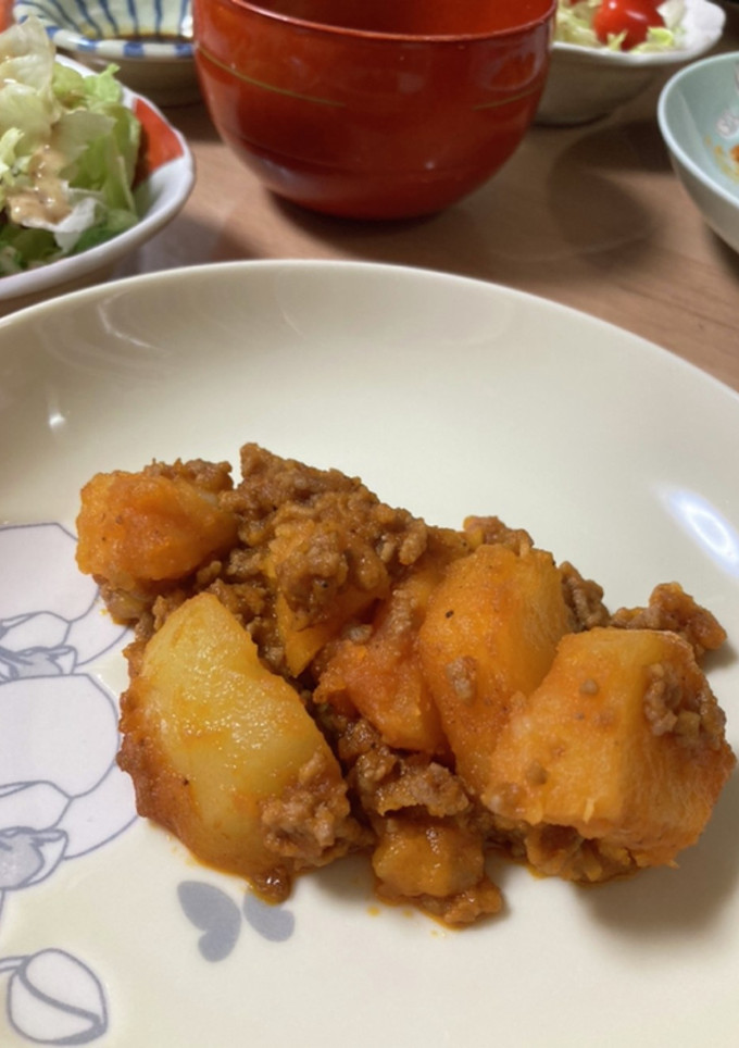 じゃがいもとひき肉の和え物②-レシピのメイン写真