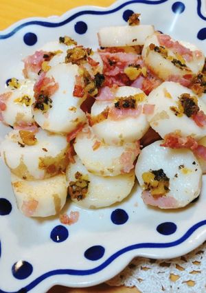 長芋とベーコンの炒め物　-レシピのメイン写真