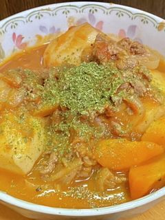 里芋と牛肉のトマト煮込み-レシピのメイン写真