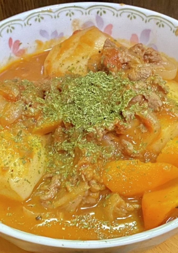 里芋と牛肉のトマト煮込み-レシピのメイン写真