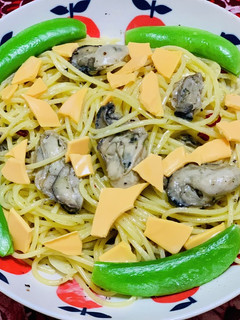 ペペロンチーノ風牡蠣パスタ-レシピのメイン写真