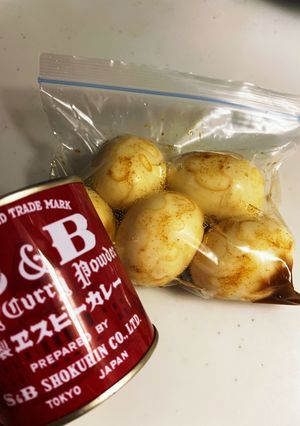 おつまみにもお弁当にも!カレー味玉-レシピのメイン写真