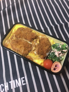 男子高校生弁当12/14カツ丼弁当-レシピのメイン写真