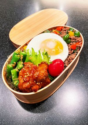 高校生弁当　ガパオライス弁当-レシピのメイン写真