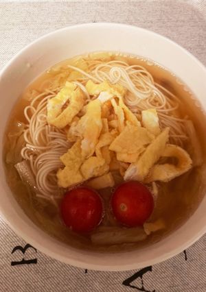 そうめん使い!鶏ダシラーメン風♪-レシピのメイン写真