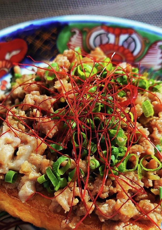 厚揚げの肉みそ乗せ-レシピのメイン写真