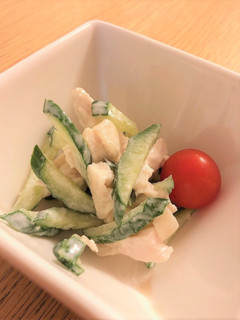 鶏ハムときゅうりの簡単サラダ-レシピのメイン写真