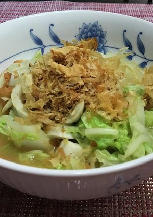 白菜とちくわのレンチン味噌煮-レシピのメイン写真
