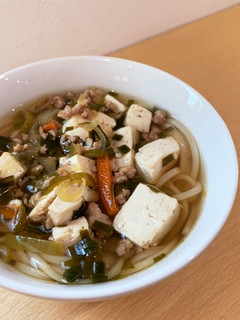 マーボーうどん-レシピのメイン写真