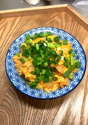 キムチ＆とろ〜りチーズのトロトロ卵炒め☆-レシピのメイン写真