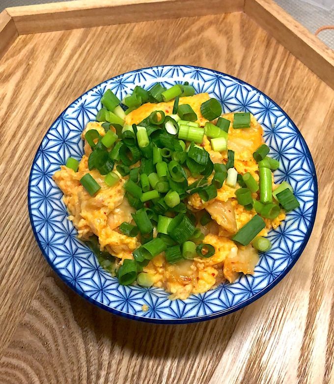 キムチ＆とろ〜りチーズのトロトロ卵炒め☆-レシピのメイン写真