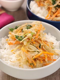 しらすと新たまねぎのかき揚げ丼-レシピのメイン写真