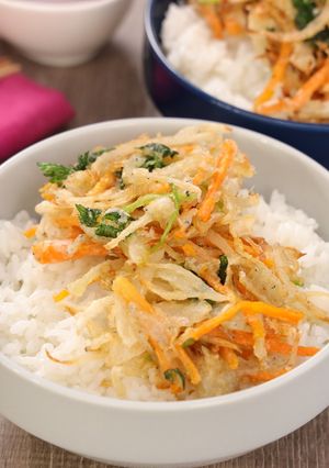 しらすと新たまねぎのかき揚げ丼-レシピのメイン写真