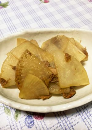 大根とツナのポン酢炒め-レシピのメイン写真