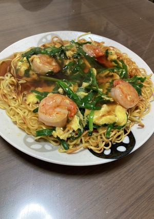 カリふわトロ★にらたまあんかけ焼きそば-レシピのメイン写真
