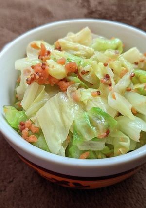 キャベツと鮭フレークのホットサラダ-レシピのメイン写真