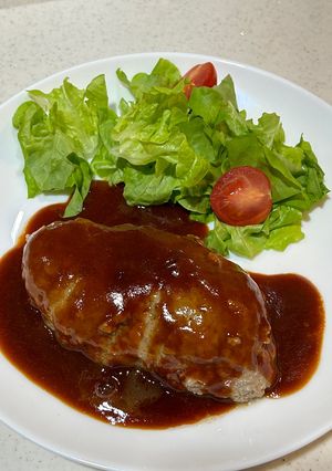 我が家のハンバーグ-レシピのメイン写真