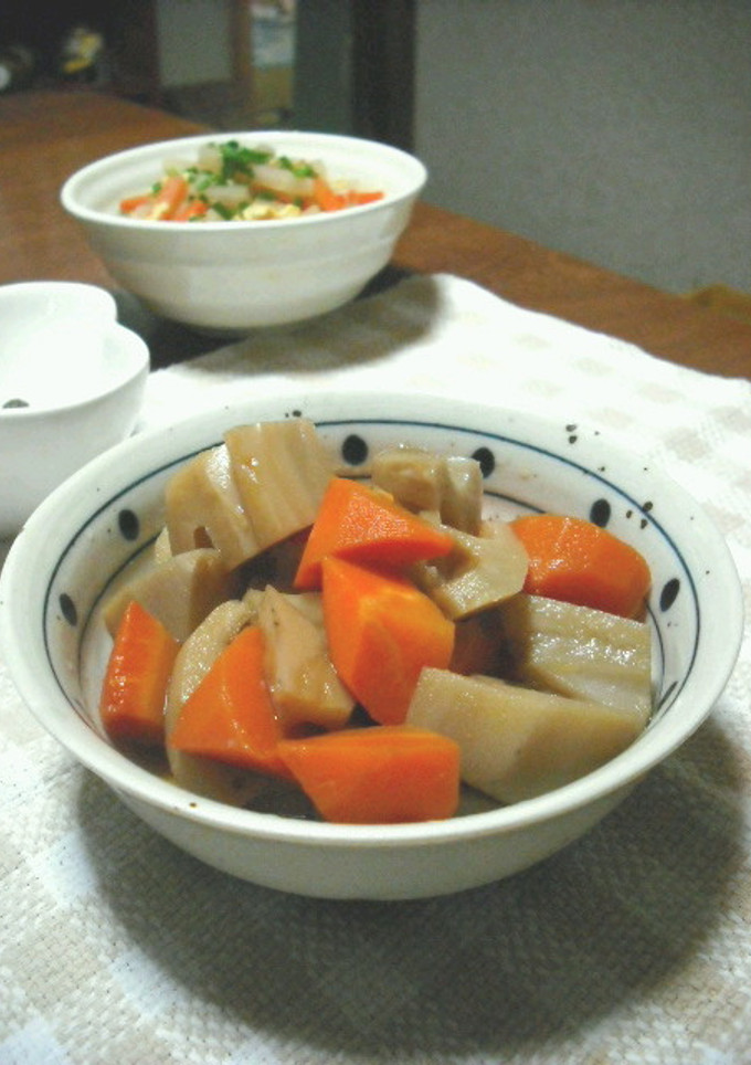 おせちにも☆簡単♫蓮根と人参の煮物-レシピのメイン写真