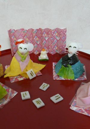 ねずみのお正月遊び　キャラ弁おせち-レシピのメイン写真