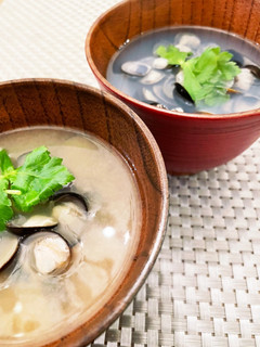 基本のしじみのお味噌汁&すまし汁-レシピのメイン写真