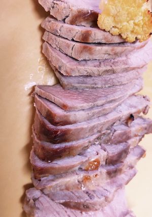 豚肩ロース塊、魚焼き器焼き-レシピのメイン写真