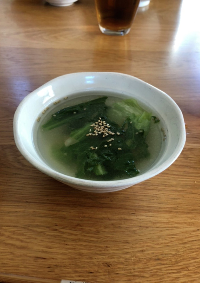 ハムとレタスのスープ-レシピのメイン写真
