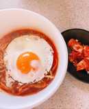 こんにゃく麺で作るヘルシー韓国風ラーメン