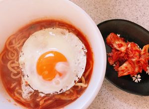 こんにゃく麺で作るヘルシー韓国風ラーメン-レシピのメイン写真
