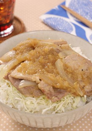 おろしりんご照り焼き豚丼-レシピのメイン写真