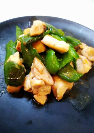 ピーマンと鶏もも肉の旨塩炒め-レシピのメイン写真
