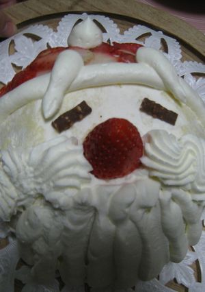 サンタケーキ-レシピのメイン写真