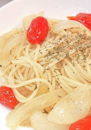 ☆簡単☆レモン玉ねぎミニトマトのパスタ-レシピのメイン写真