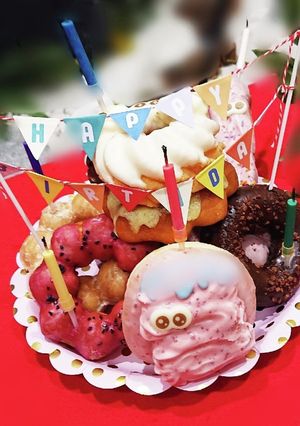 お誕生日やパーティーにドーナツタワー-レシピのメイン写真