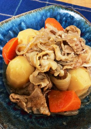 豚バラでこってり肉じゃが-レシピのメイン写真