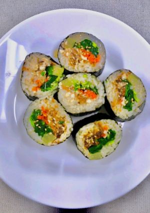 簡単キンパ ~マグロ缶編~-レシピのメイン写真