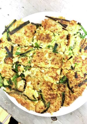 残りご飯でニラチヂミ-レシピのメイン写真