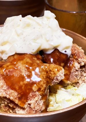から揚げでチキン南蛮丼-レシピのメイン写真