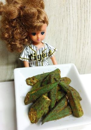 リカちゃん♡オクラのスパイス炒め-レシピのメイン写真