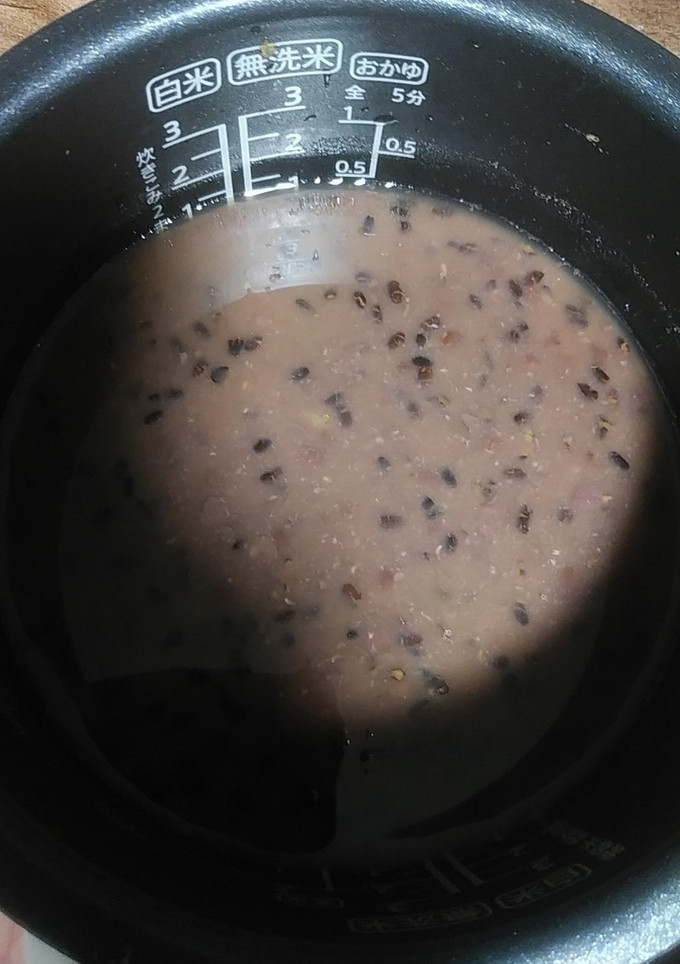 ３合炊飯器で二層羊羹-レシピのメイン写真