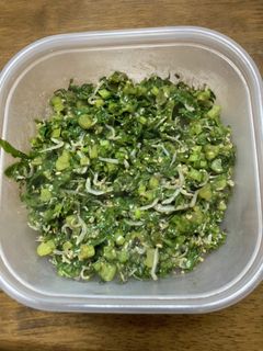 大根菜とジャコの炒め物-レシピのメイン写真